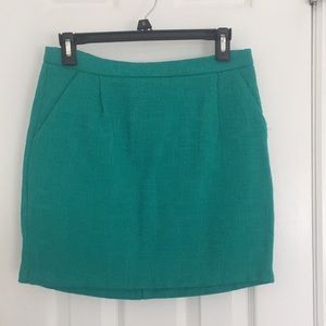 Promod French Teal Woven Skirt